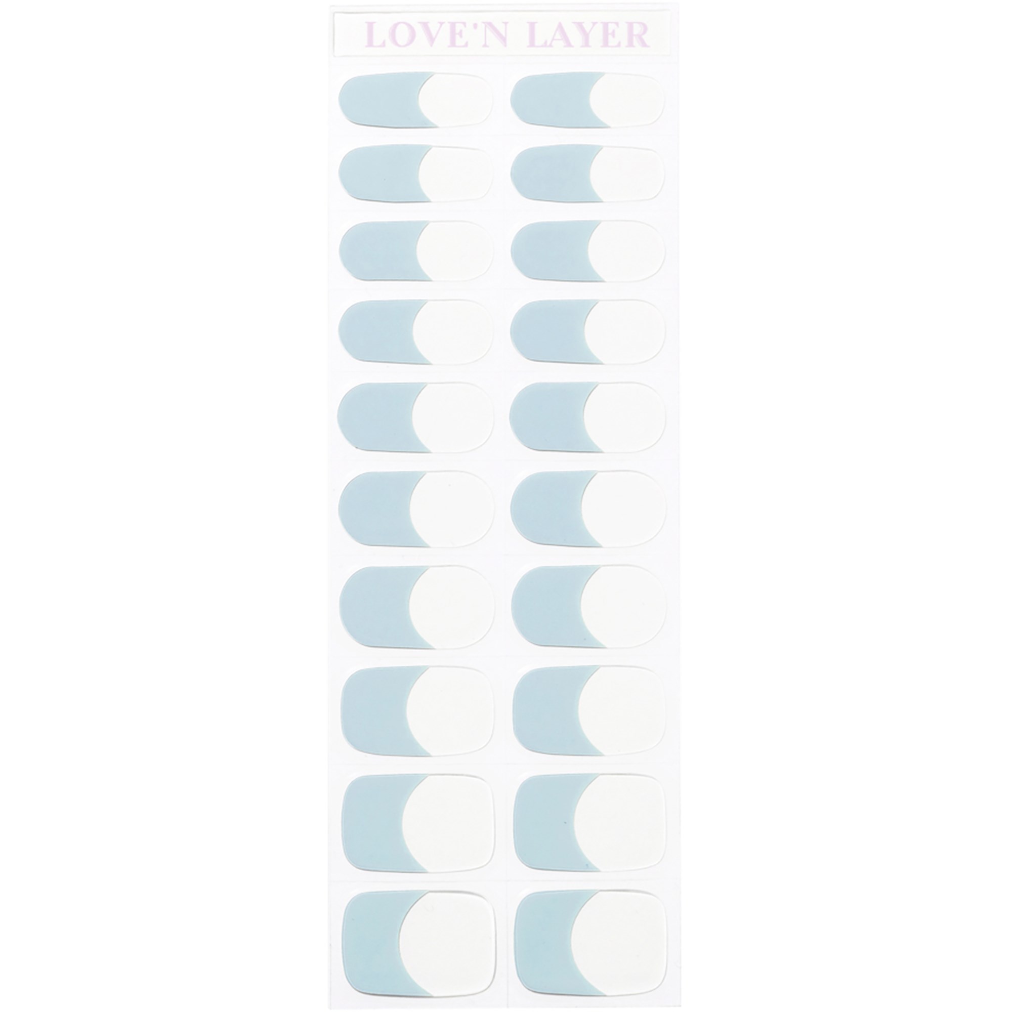 Love’n Layer   French Manicure Layers Heavenly Blue