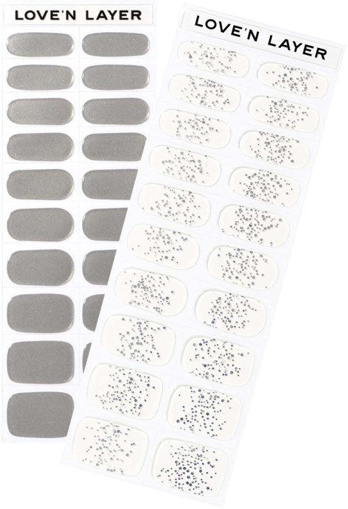 Love'n Layer Mix Metallic & Sparkle Silver