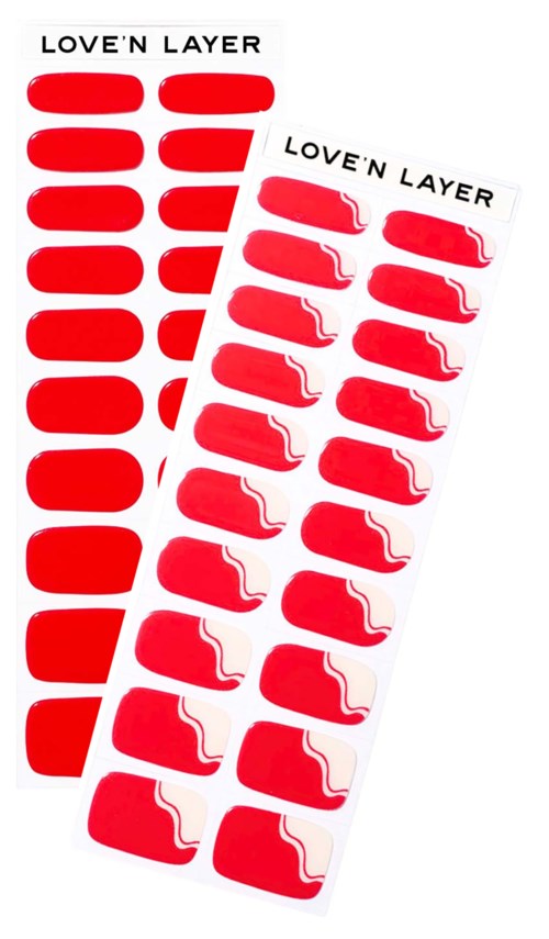 Love'n Layer Mix Solid & Swirl Lady Red