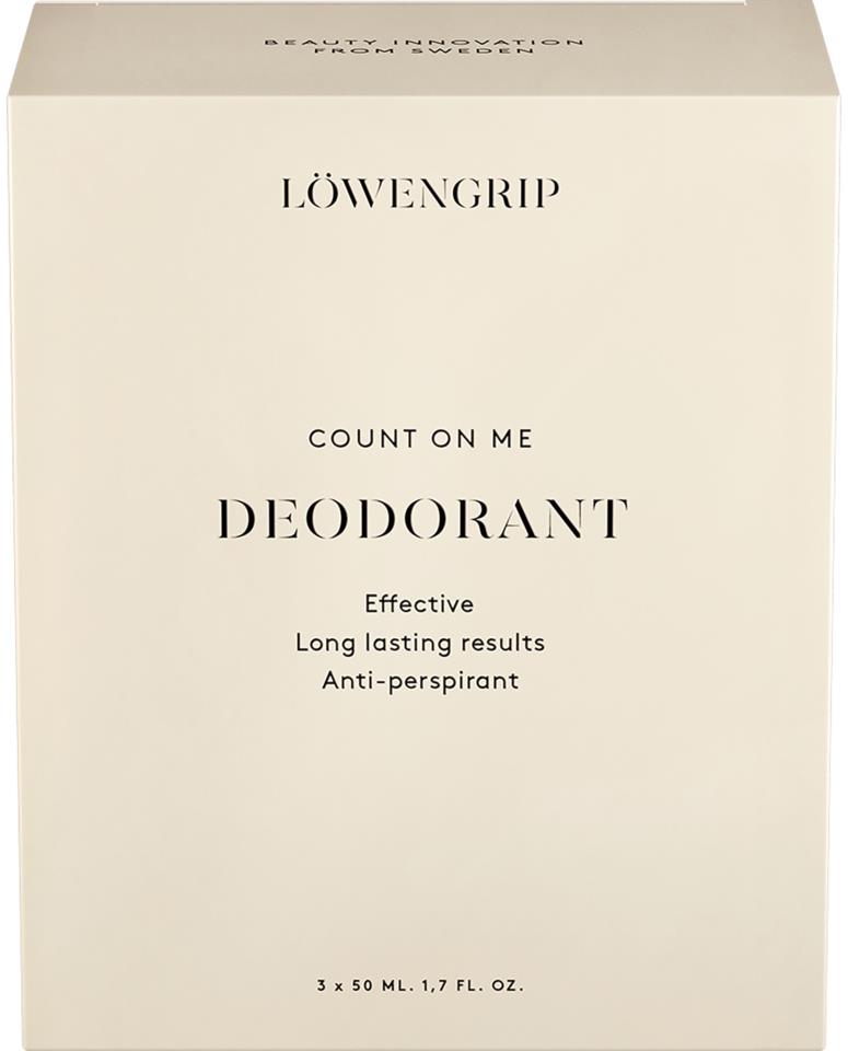 Löwengrip Count on me - Deodorant 3x50 ml