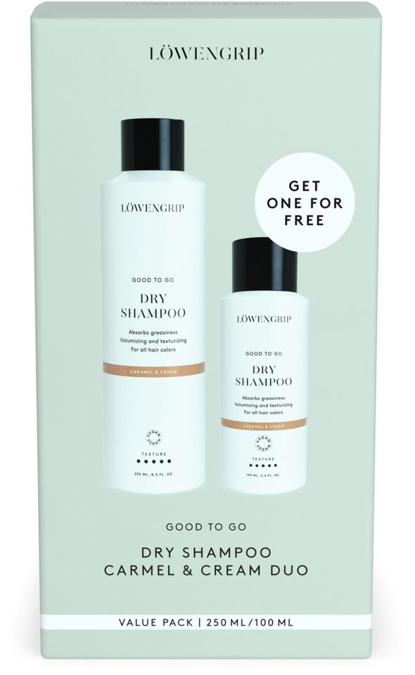 Löwengrip Good To Go Dry Shampoo Caramel & Cream Duo Value Pack