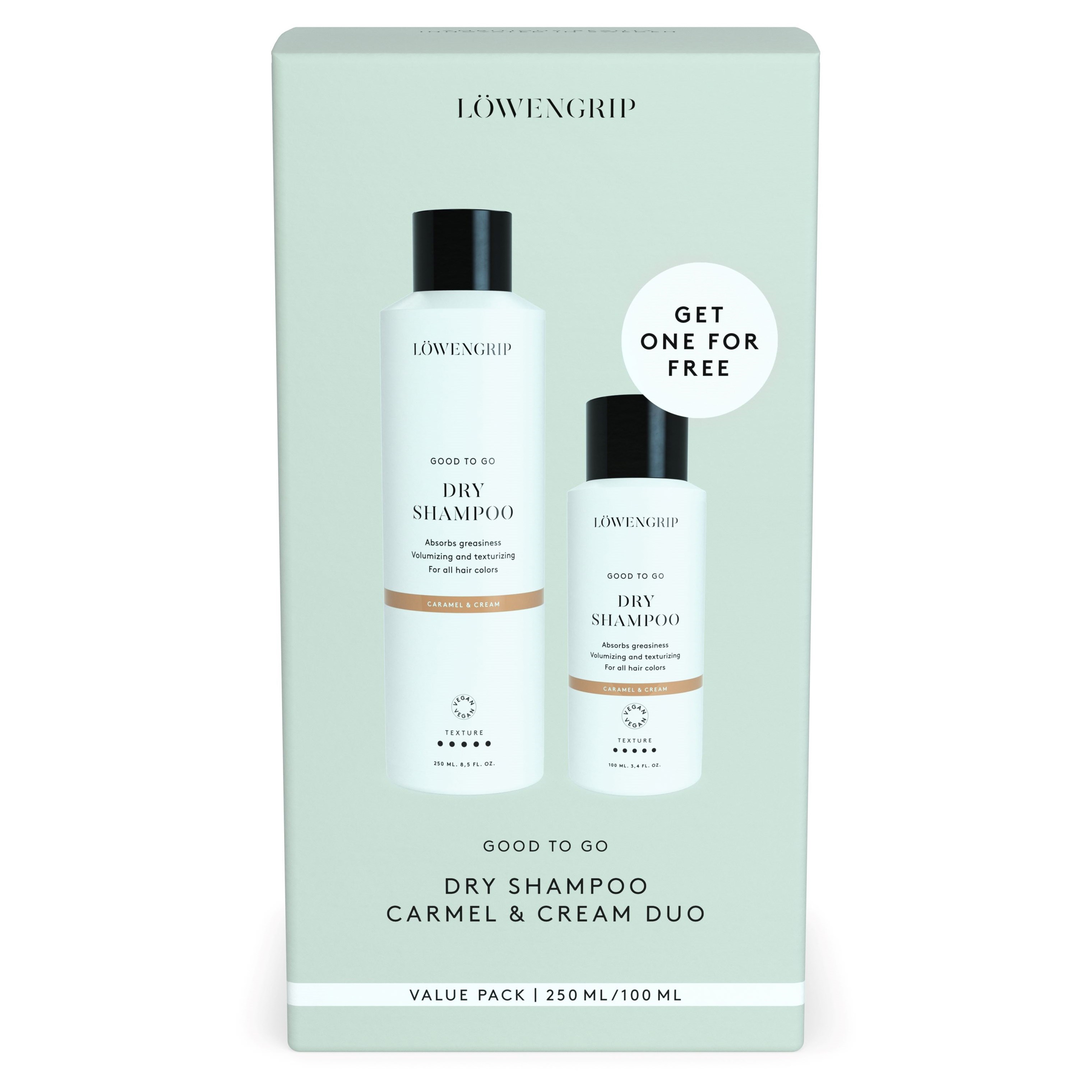 Löwengrip Good To Go-Dry Shampoo Caramel & Cream Duo Value Pack 3