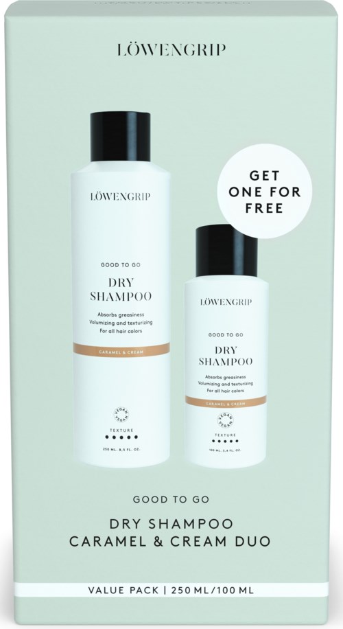 Löwengrip Good To Go-Dry Shampoo Caramel & Cream Duo Value Pack 350 st