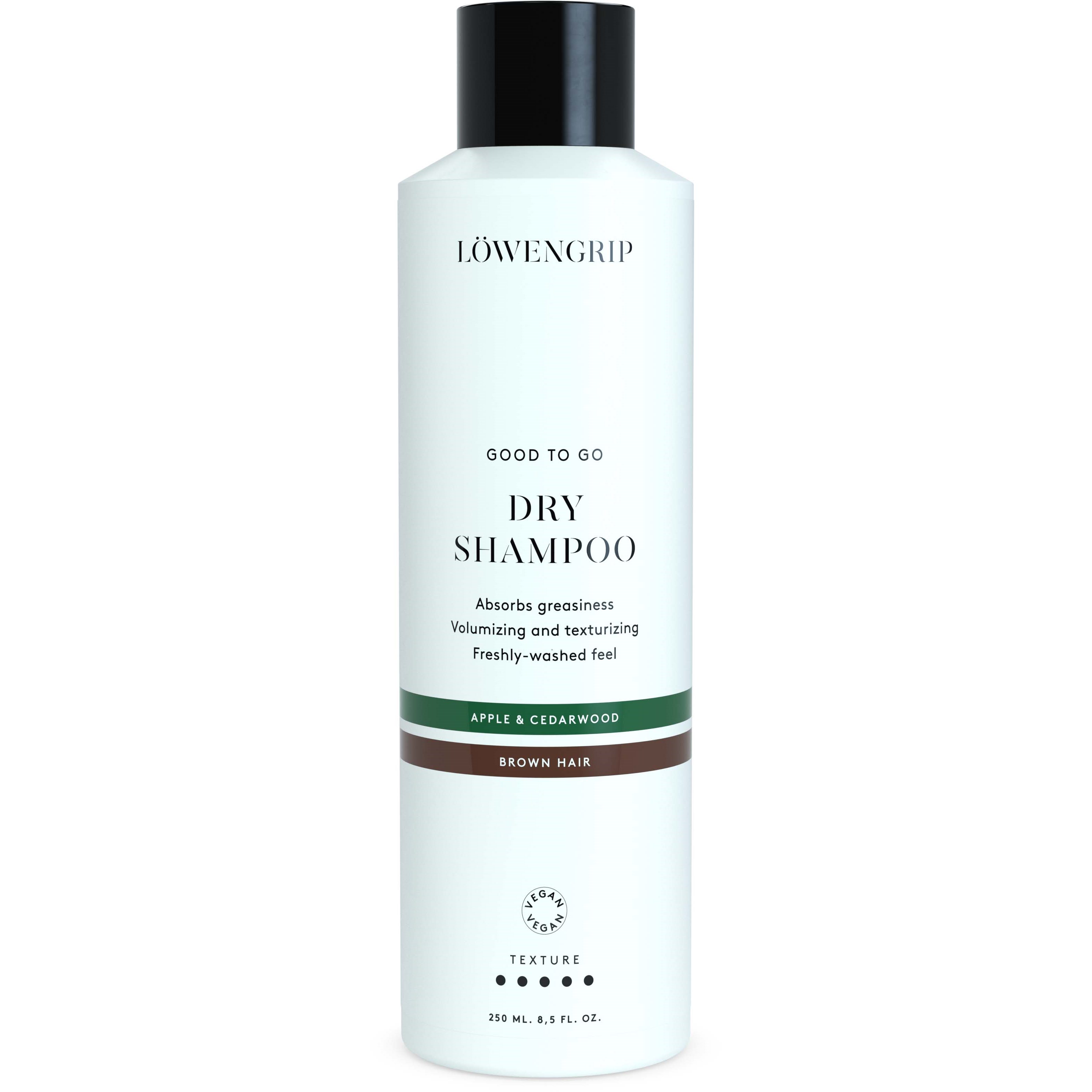 Löwengrip Good To Go - Dry Shampoo For Brown Hair (Apple & Cedarwood) 250 ml