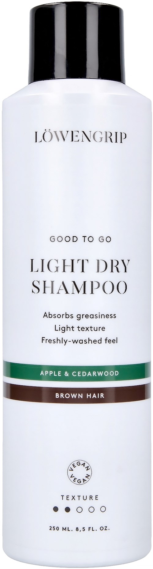 Löwengrip Apple & Cedarwood Good To Go Light Dry Shampoo for Brown Hair 250 ml
