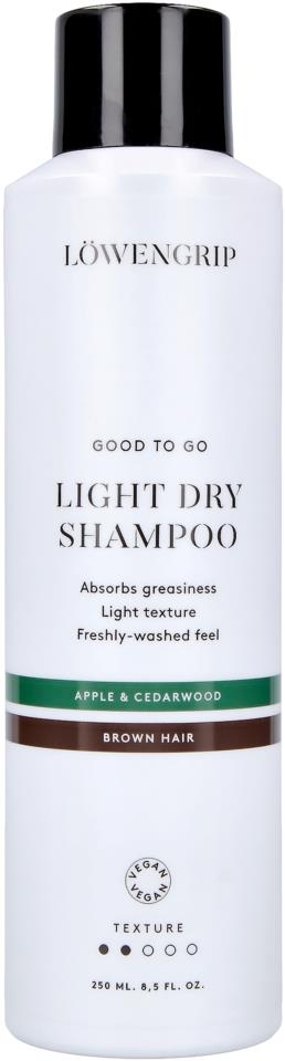 Löwengrip Good To Go Light (apple & cedarwood) Dry Shampoo For Brown Hair 250ml