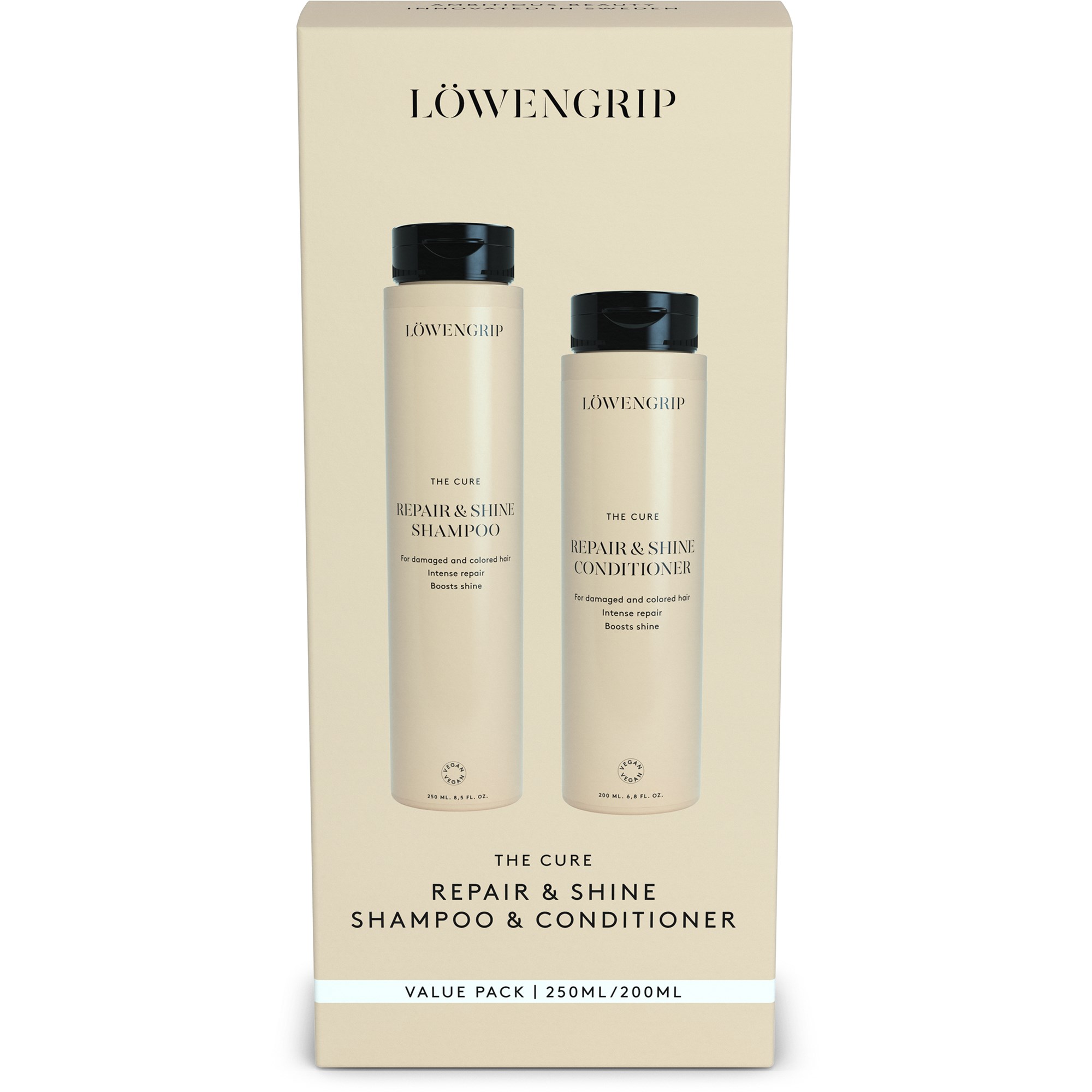 Löwengrip The Cure Repair & Shine Shampoo & Conditioner Value Pac
