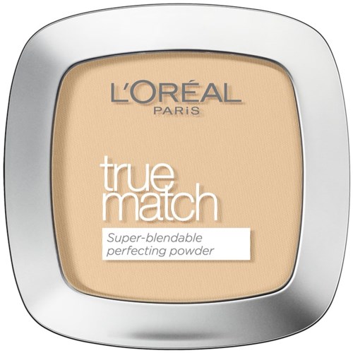 Pieni L'Oreal Paris True Match -puristipakkauksessa, beige sävy.