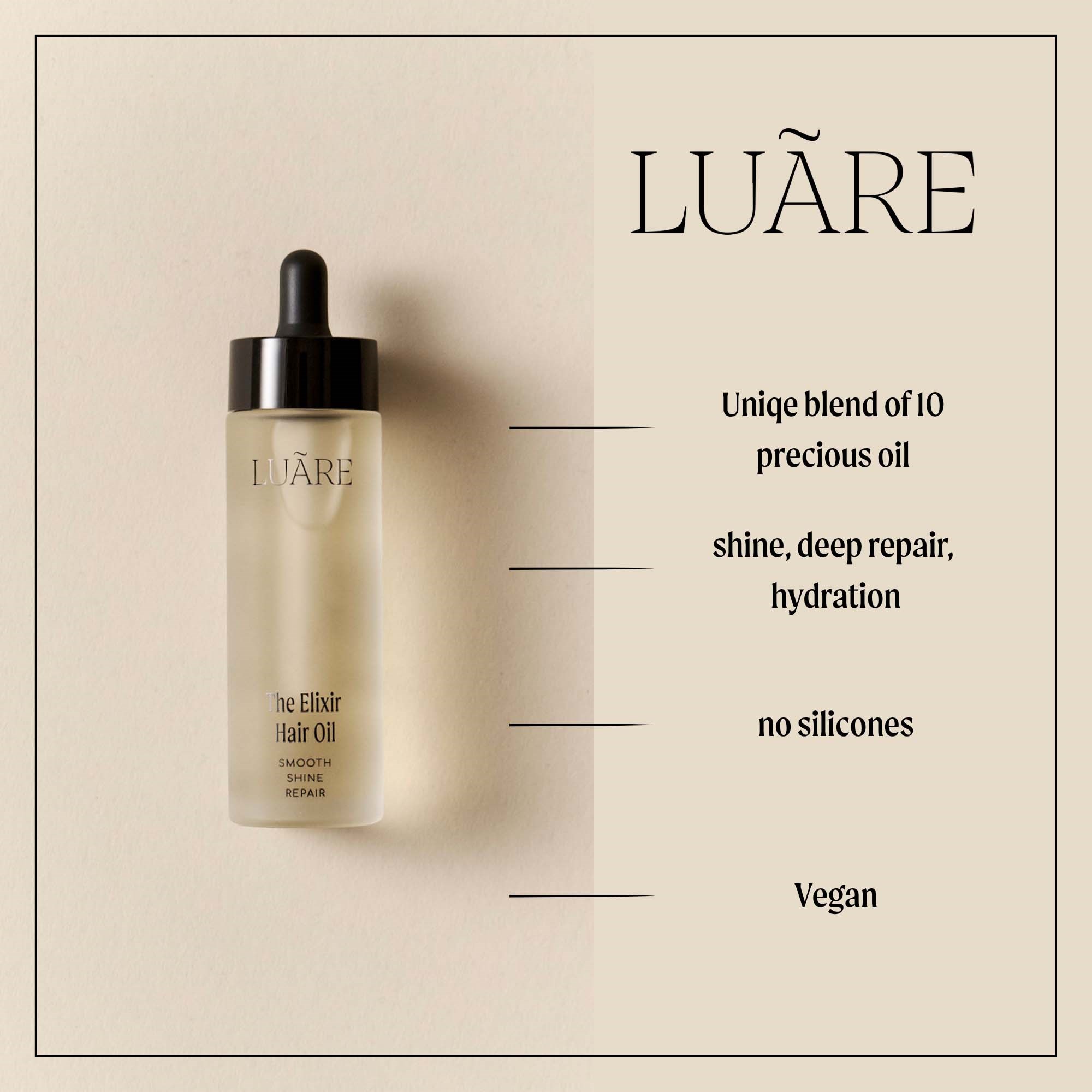 LUÃRE The Elixir Hair Oil 50 ml (obrázok 3)