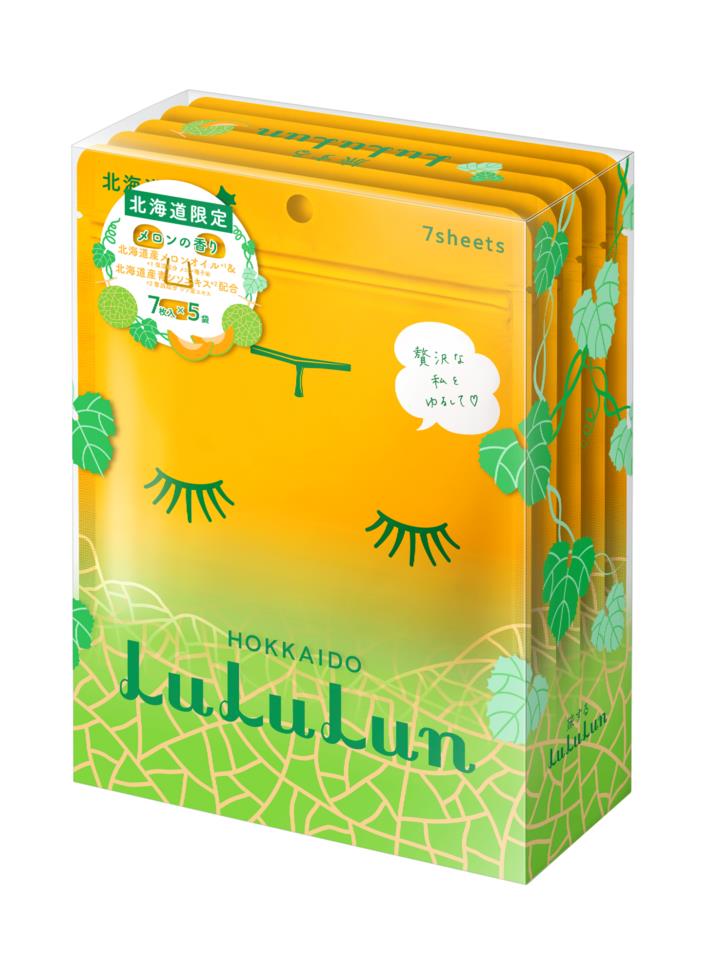 LuLuLun Premium Sheet Mask Hokkaido Melon 5 x 7-pack