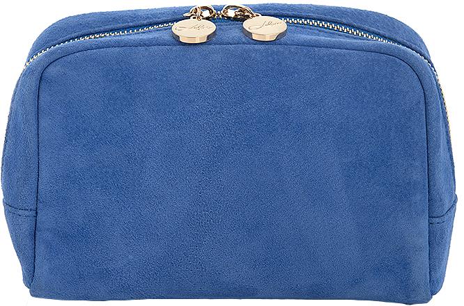 Lulu's Acc Cosmetic Bag Blue Suede