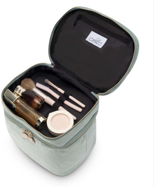 LULU'S ACCESSORIES Beauty Bag Velvet Mint