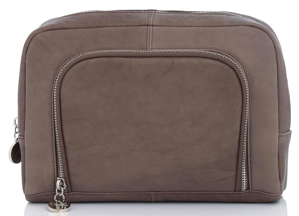 Lulus Accessories Beauty Organizer Brown Leather