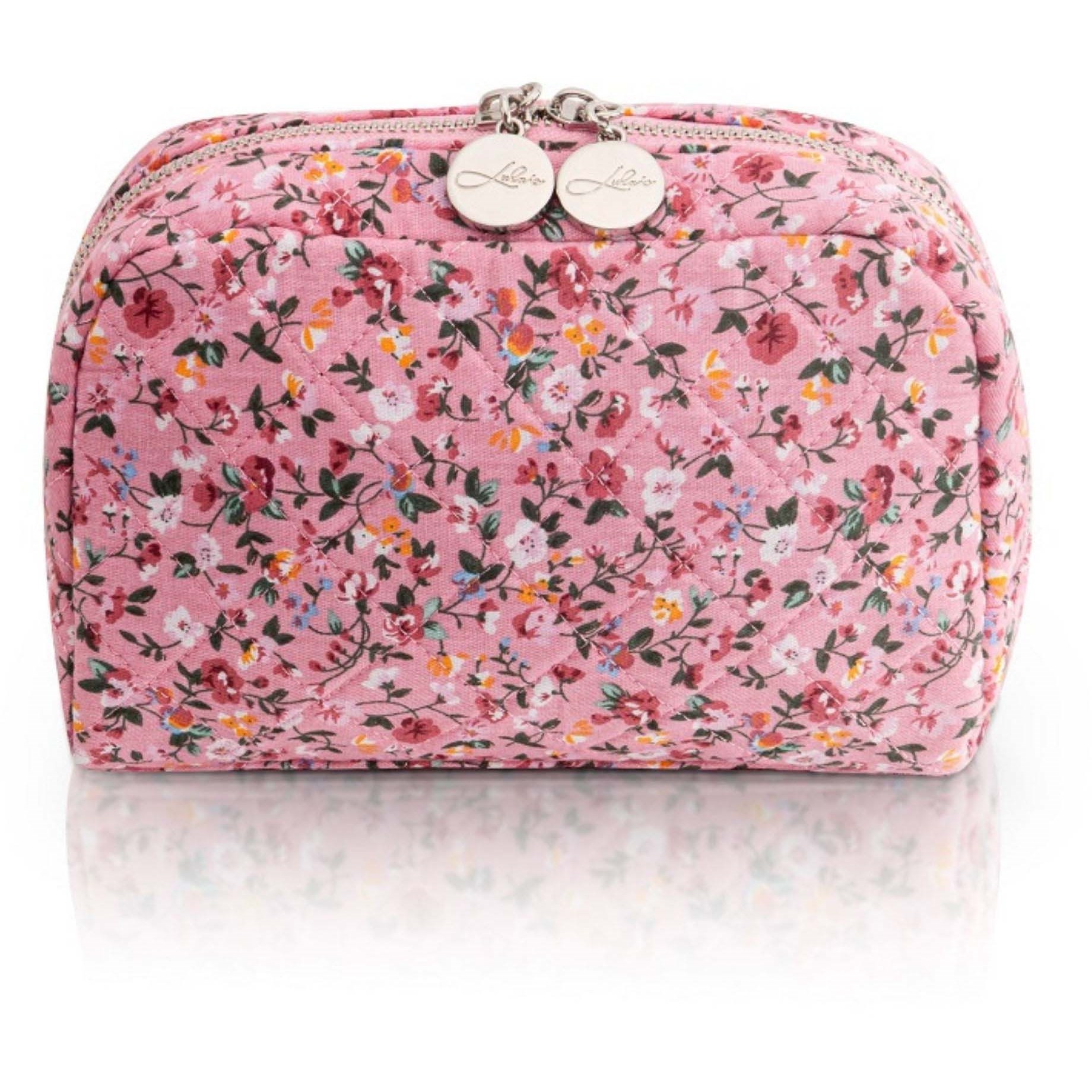 LULUS ACCESSORIES Cosmetic Bag Floral Rose