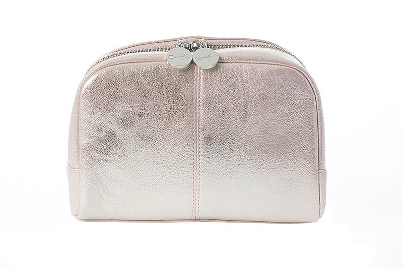 Lulu'S Accessories Cosmetic Bag Leather Rose Lux