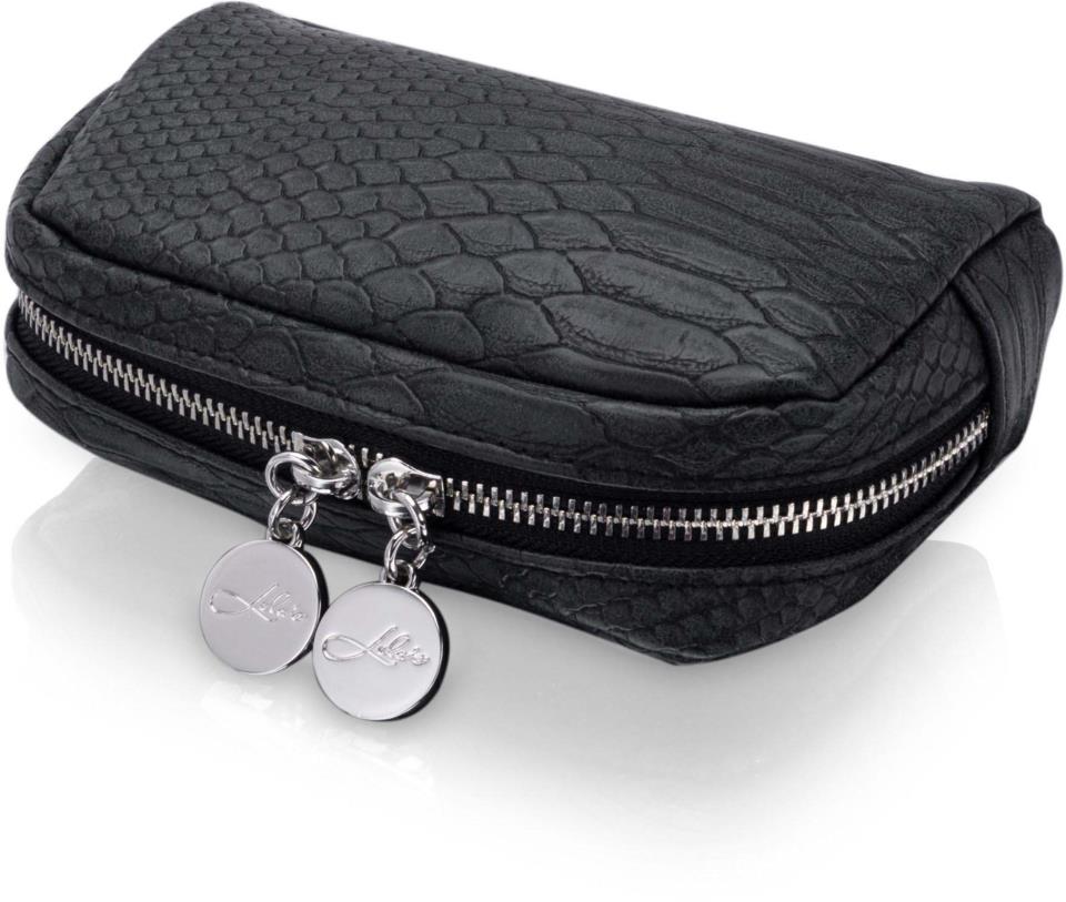 Lulu'S Accessories Cosmetic Bag Mini Brushed Black