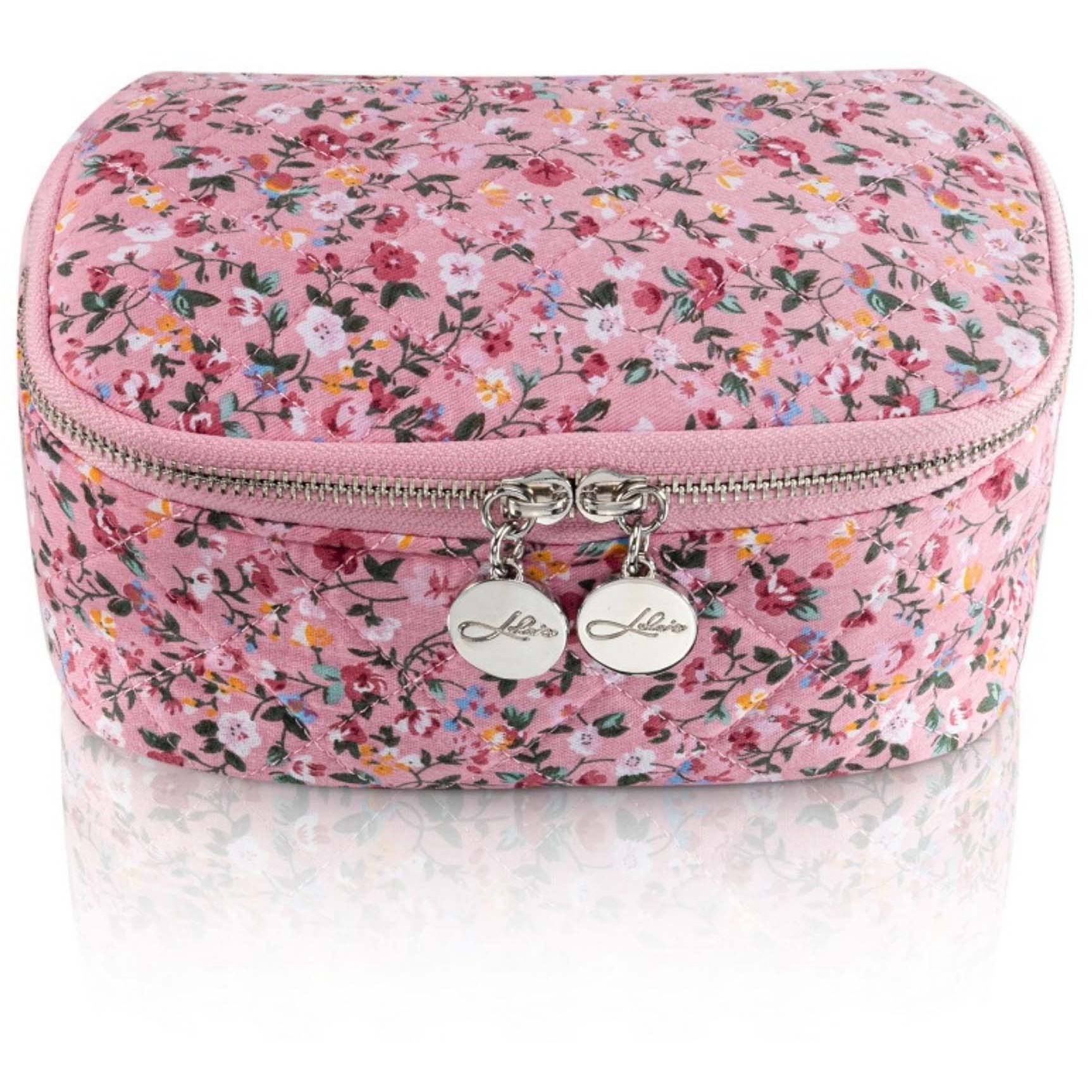 LULUS ACCESSORIES Cosmetic Case Floral Rose