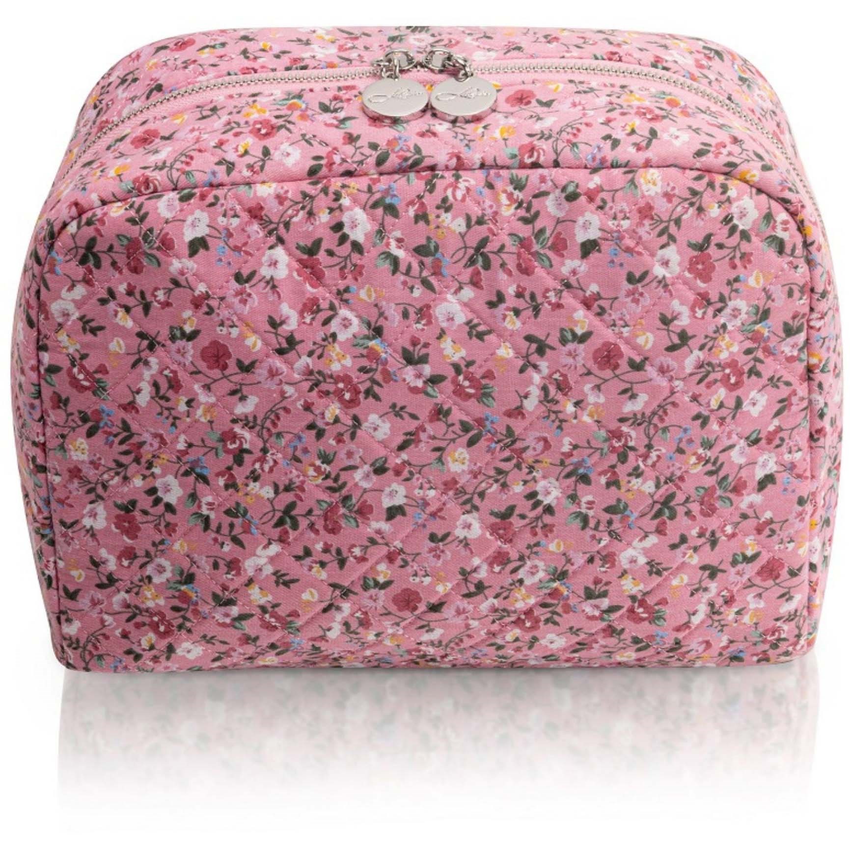 LULUS ACCESSORIES Toiletry Bag Floral Rose