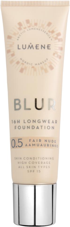 Lumene Blur 16h Longwear Foundation SPF15 0.5 Fair Nude