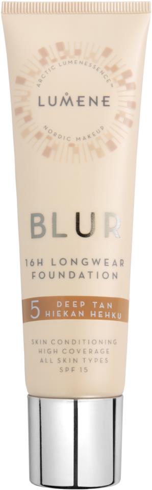 Lumene Blur 16h Longwear Foundation SPF15 5 Deep Tan