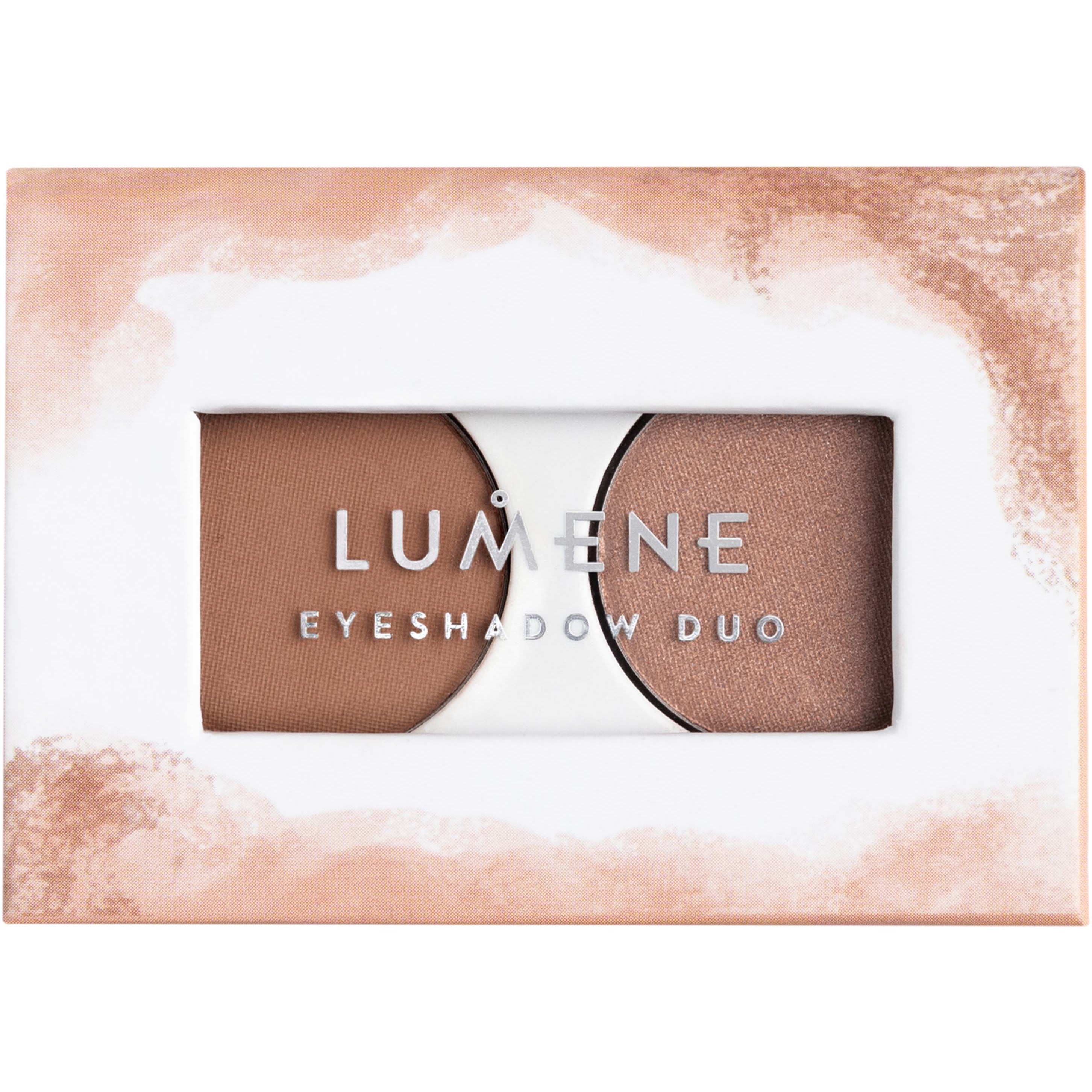 Lumene Bright Eyes Eyeshadow Duo 2 Earthy Nudes