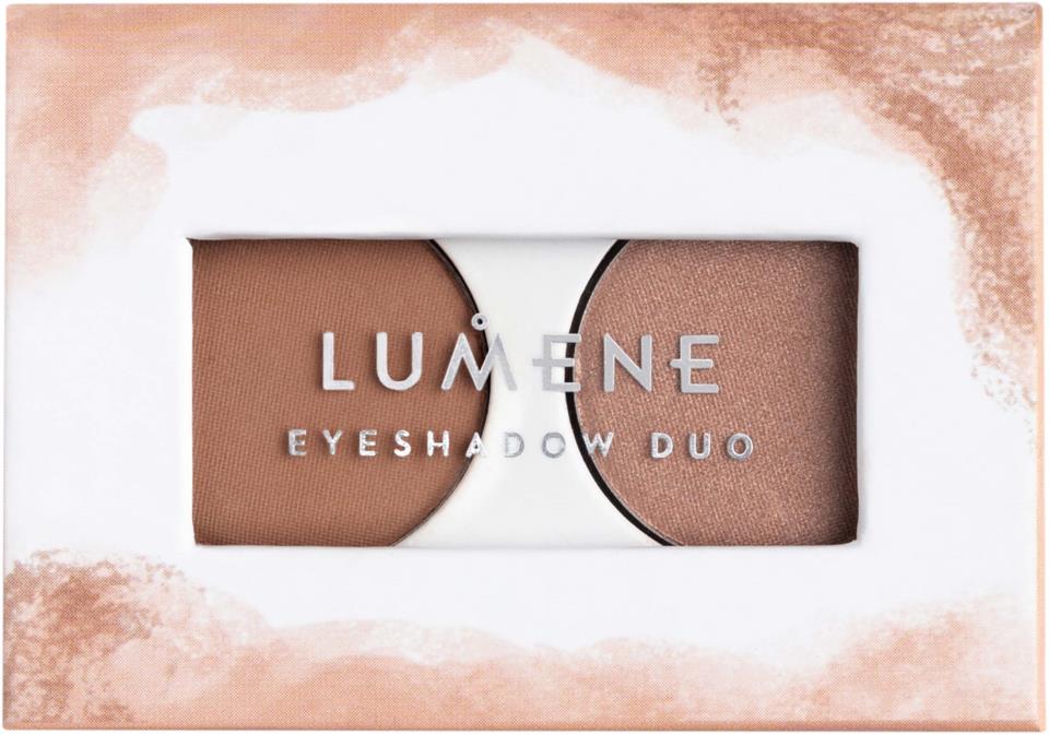 Lumene Bright Eyes Eyeshadow Duo 2 Earthy Nudes