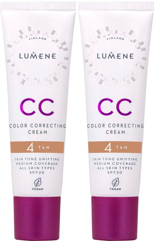 Lumene Bundle CC Color Correcting Cream SPF20 Tan x 2