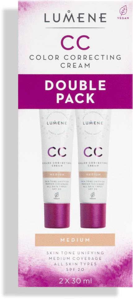 Lumene CC Color Correcting Cream SPF 20 Duo Set Medium