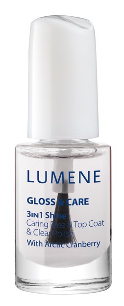 Lumene Gloss & Care 3-IN-1 Shine Caring Base & Top Coat 5 ml