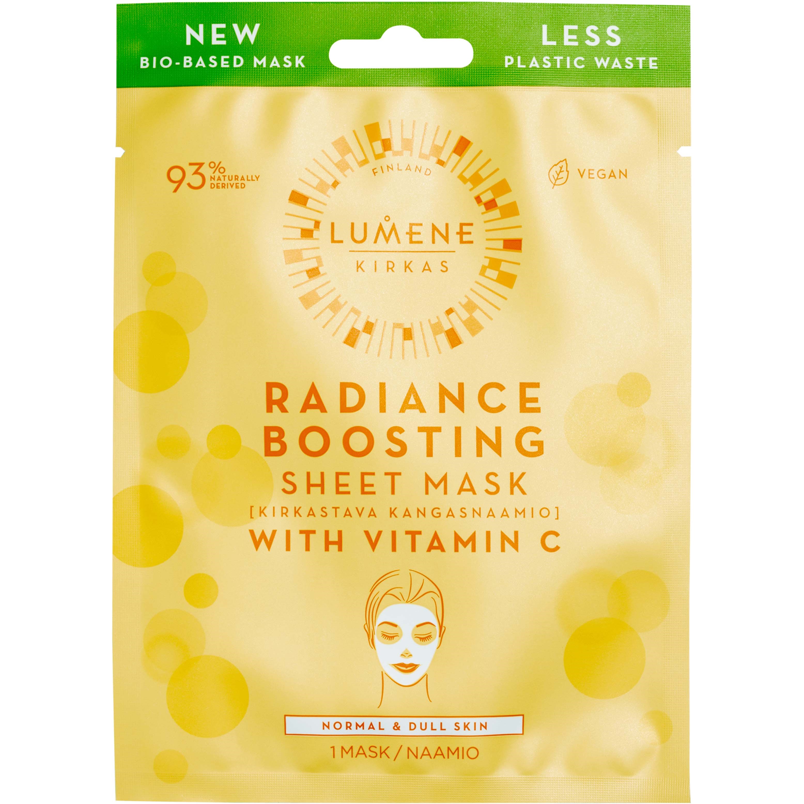 Lumene Radiance Boosting Sheet Mask 1 pcs billede