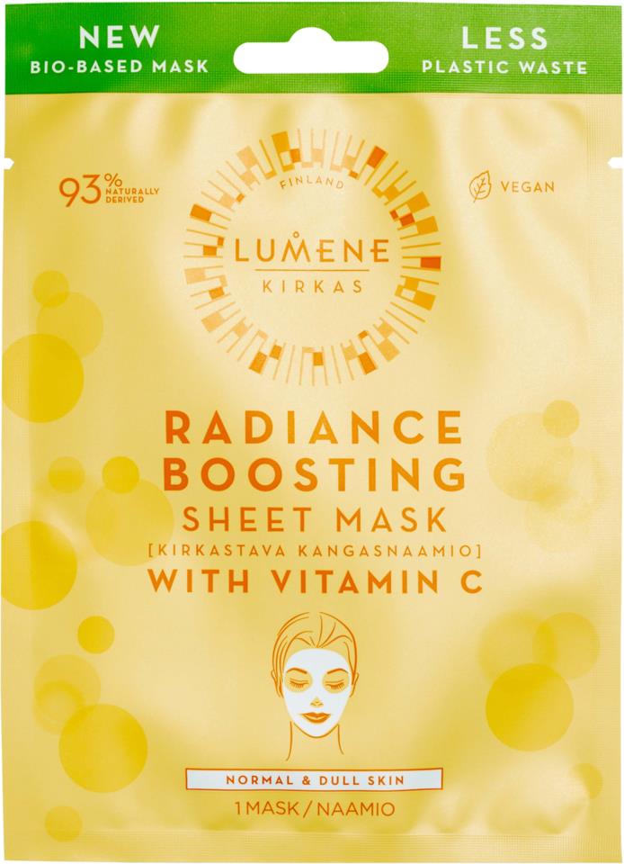LUMENE KIRKAS Radiance Boosting Sheet Mask 1 pcs