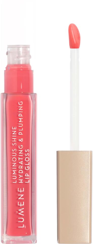 LUMENE Luminous Shine Hydrating & Plumping Lip Gloss 4 Peach Pink