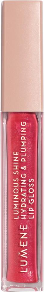 LUMENE Luminous Shine Hydrating & Plumping Lip Gloss 5 Bright Rose