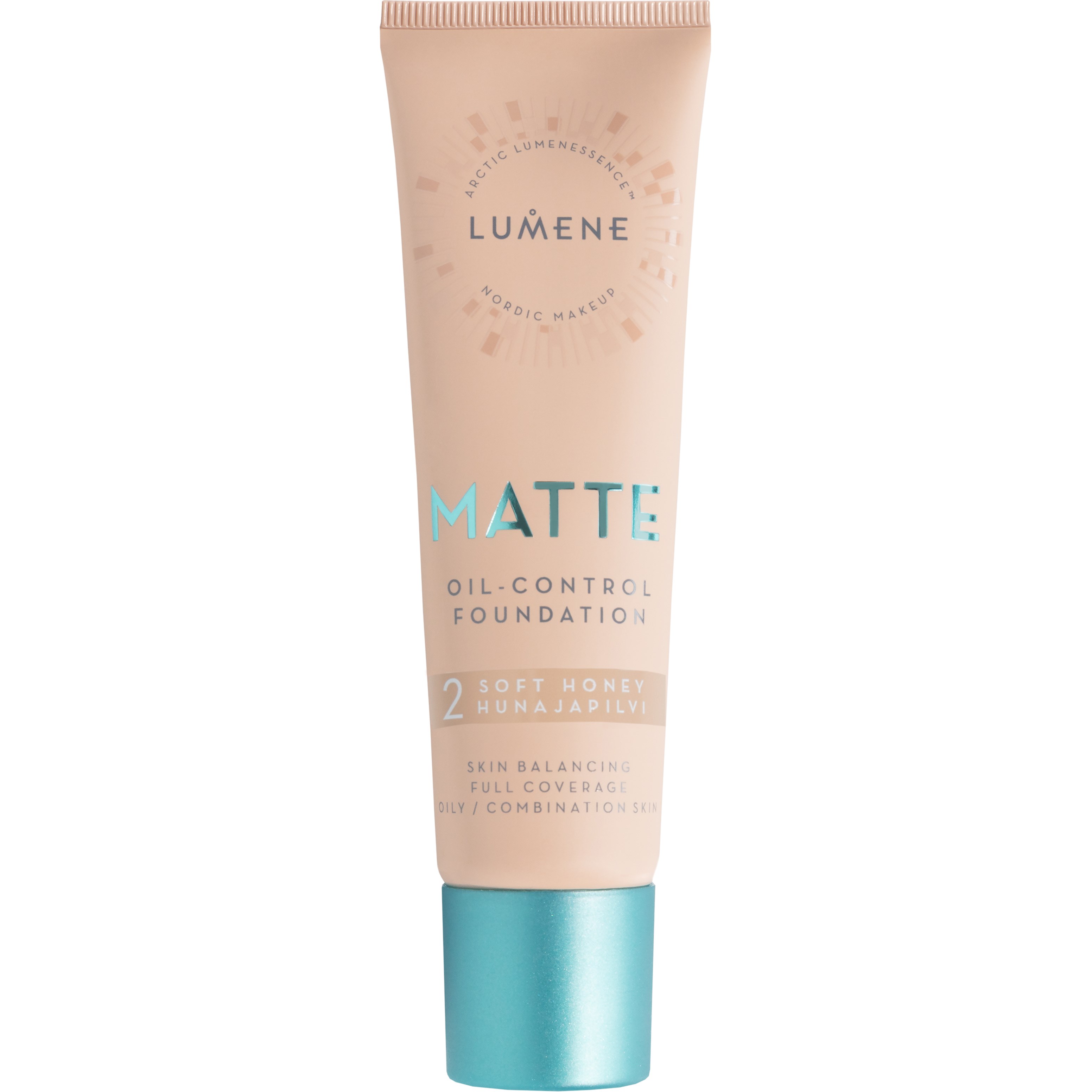 Lumene Matte Oil-Control Foundation 2 Soft Honey