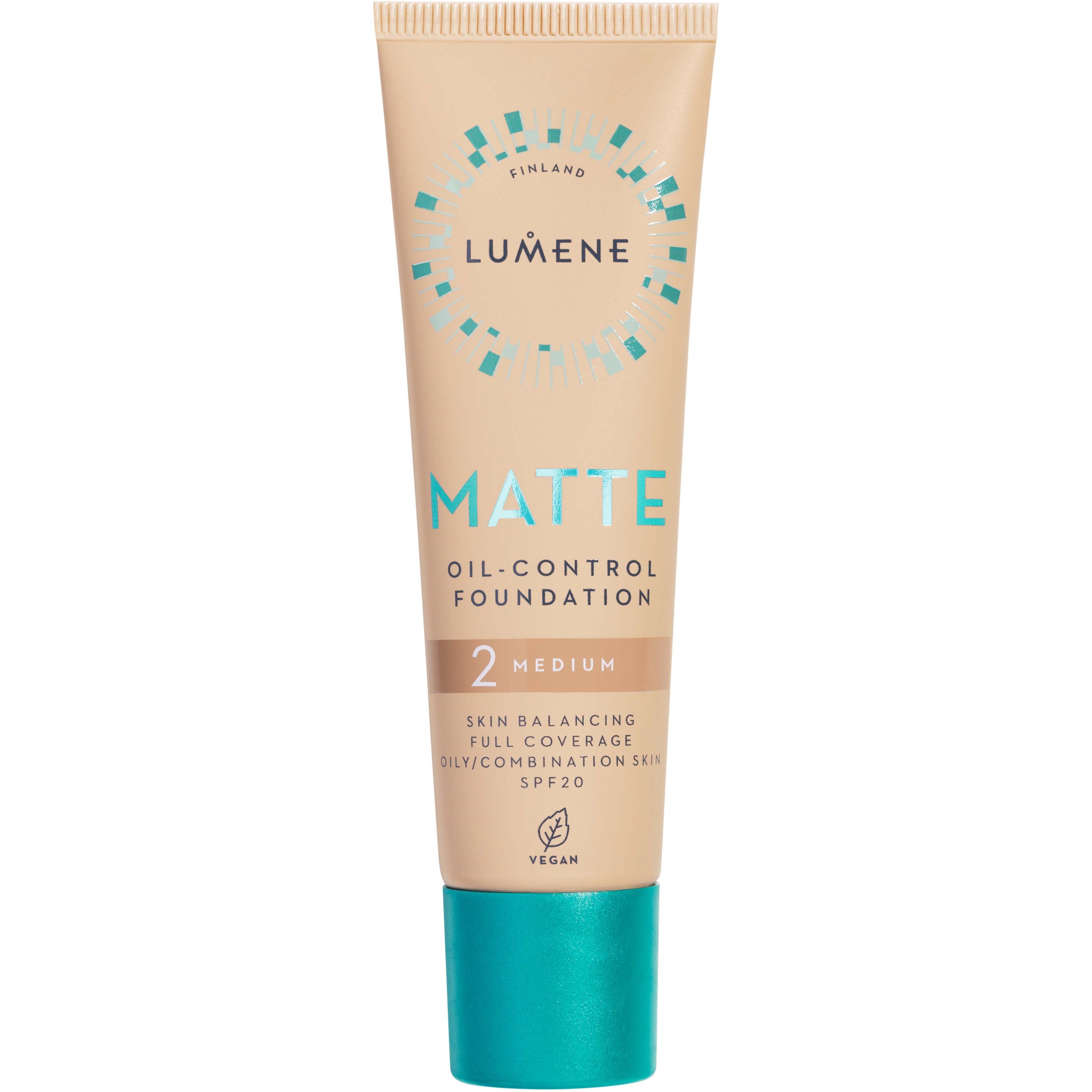Lumene Matte Oil-Control Foundation SPF20 2 Medium billede