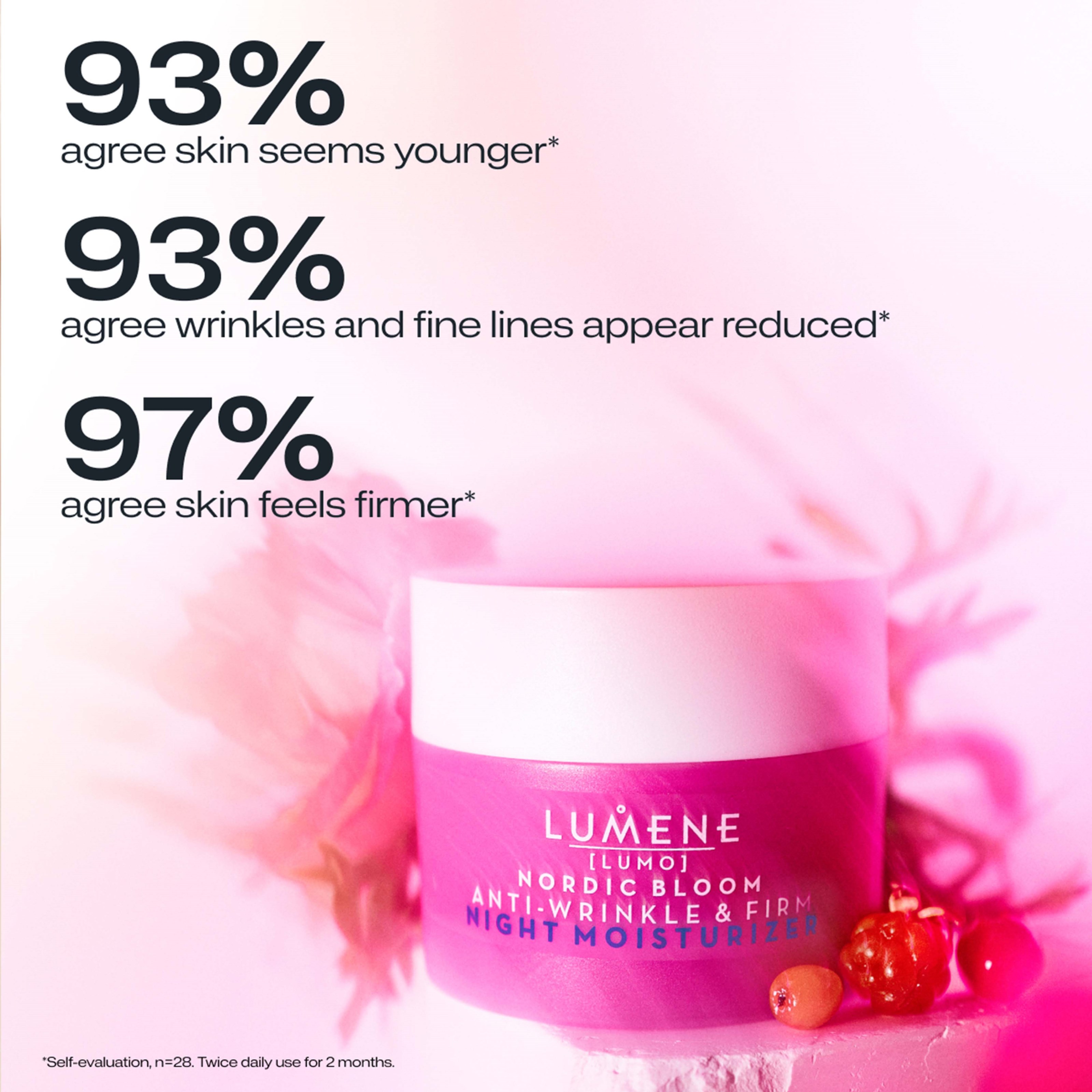 Lumene Nordic Bloom Anti-wrinkle & Firm Night Moisturizer 50 ml (obrázok 5)