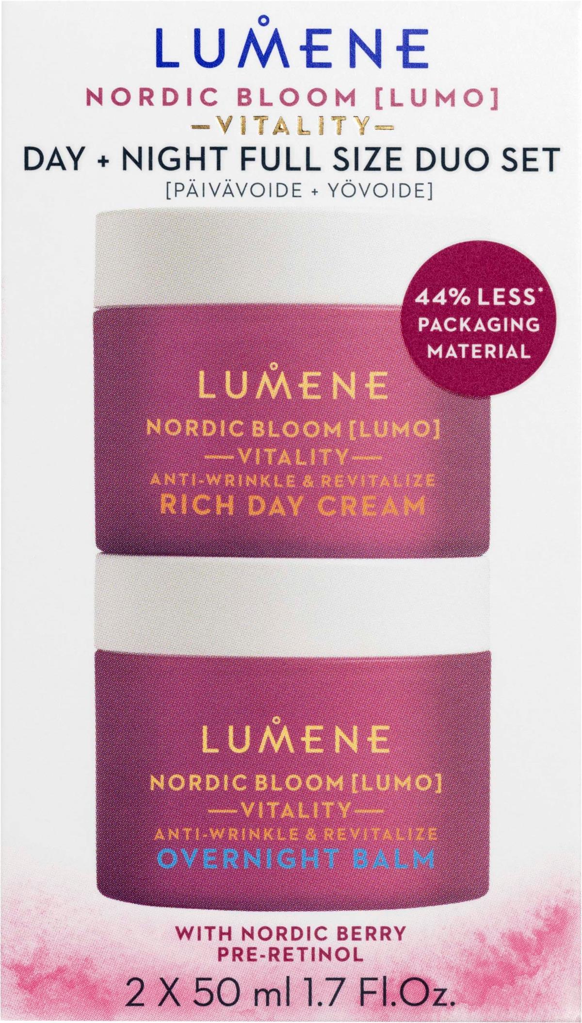 Lumene Nordic Bloom Vitality Day Cream + Overnight Balm Duo Set | lyko.com