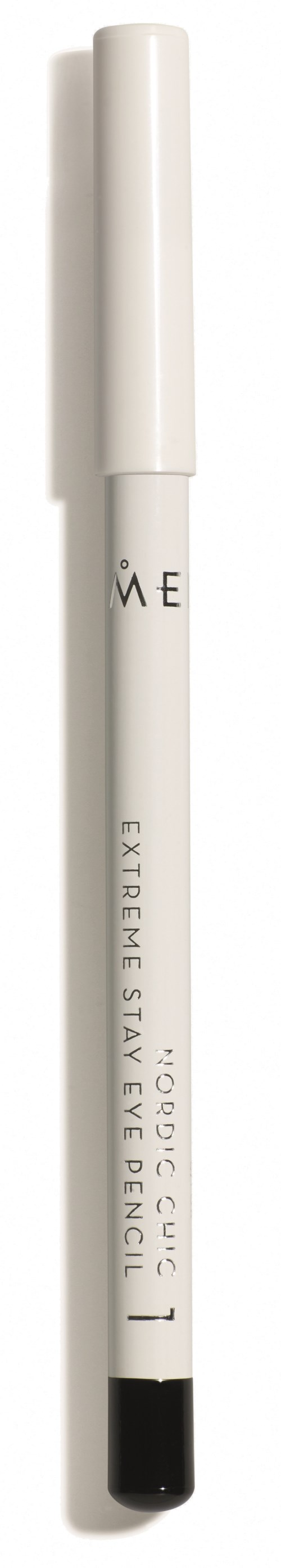 A white pen with black tip and text saying "EXTEND STAY EYELINER" and "0.9g 0.03 US".