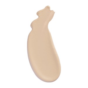 En beige, kurvig form med slät yta, som liknar en klump eller en abstrakt form.