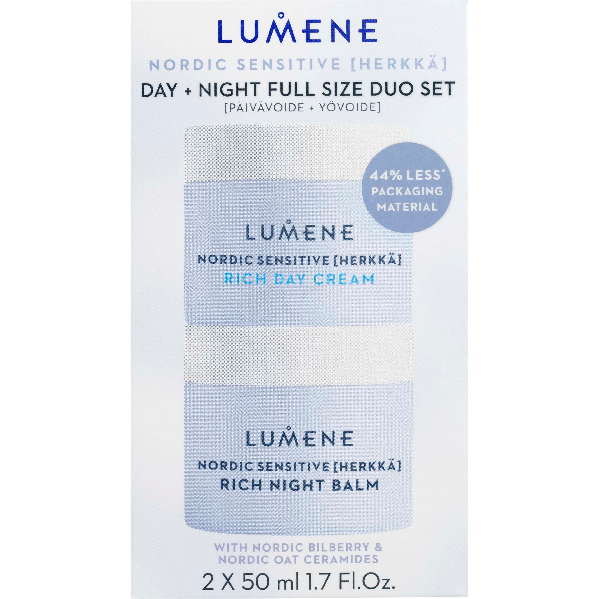 Lumene Nordic Sensitive Day + Night Cream Duo Set billede