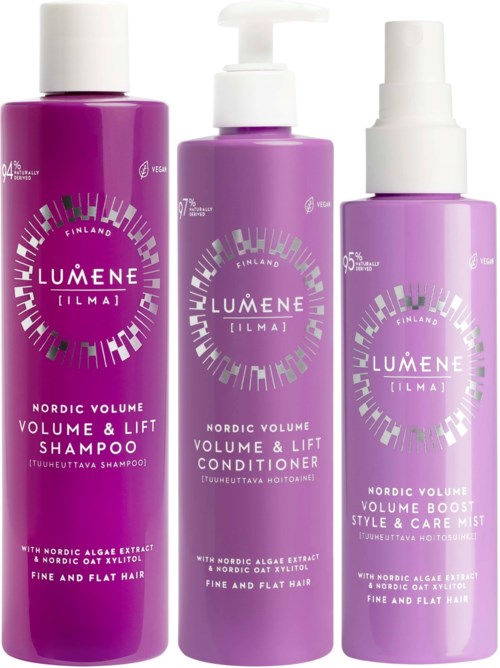 Lumene Nordic Volume Volume & Lift Bundle Shampoo 300 ml & Conditioner 290 ml & Hair Mist 150 ml