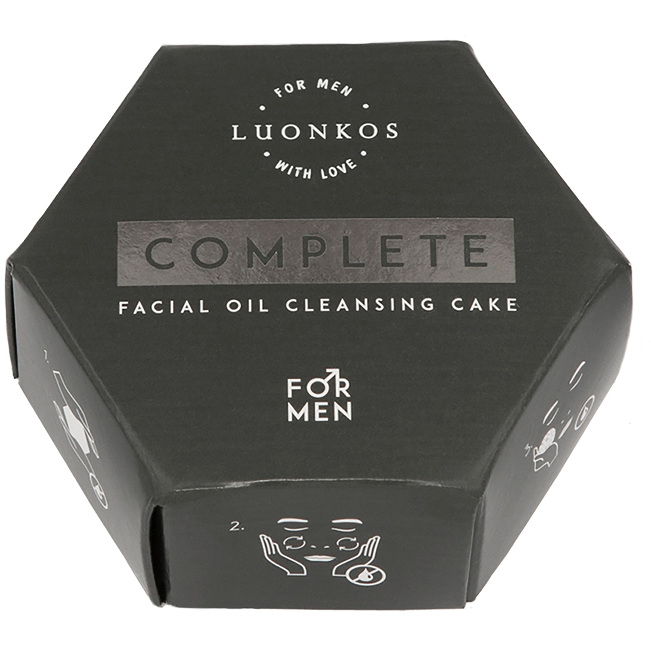 Läs mer om Luonkos Complete Facial Oil Cleansing Cake For Men 60 g