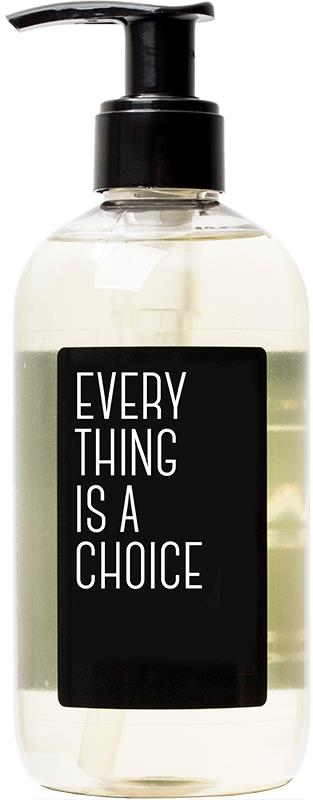 Luxe de Provence Words Liquid Soap Black "Everything is a choice" 300ml