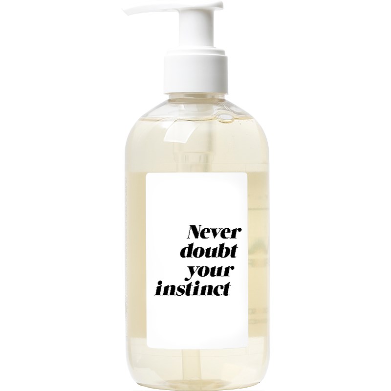 Luxe de Provence Words Liquid Soap White "Never doubt your instinct" 3