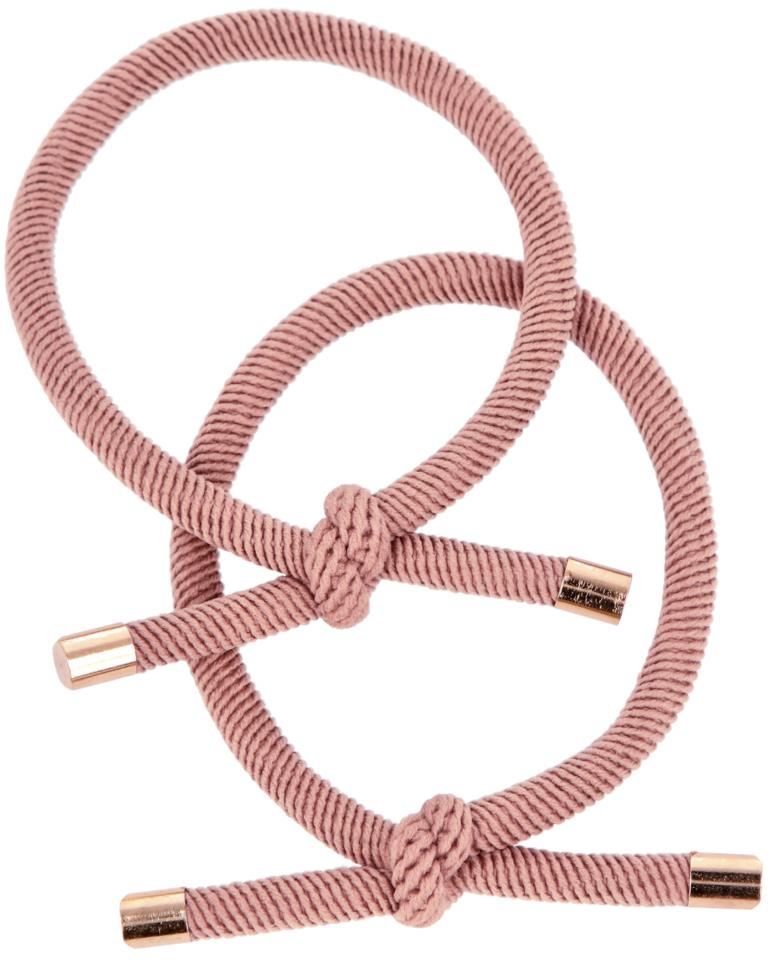Lyko 2 pack Hair Ties w/knot Pink
