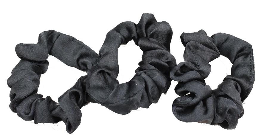 Lyko 3-pack Smalle Scrunchies Black