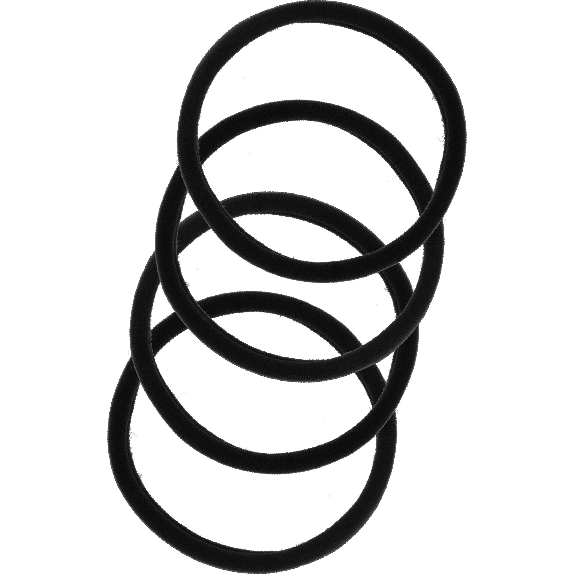 By Lyko 4-pack Soft Hair Ties Black