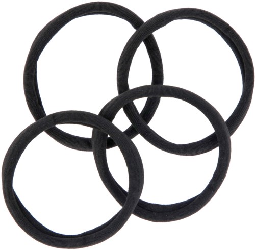 By Lyko 4-pack Soft Hair Ties Black