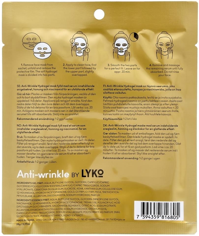 Lyko Anti-Wrinkle Hydrogel Face Mask