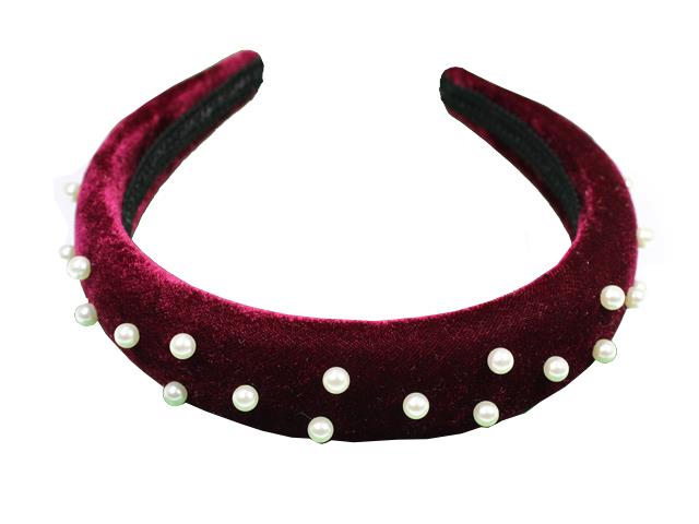 By Lyko Diadem Velvet Pearl Red Lyko